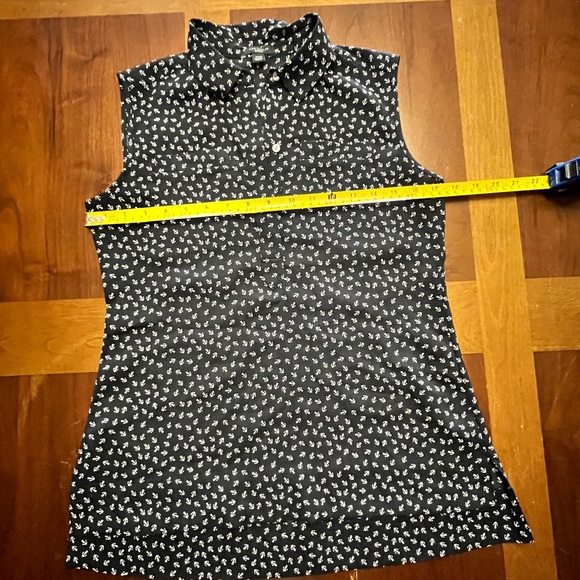 Ann Taylor Navy Blue Sleeveless Blouse Size XSPetite - Picture 7 of 8